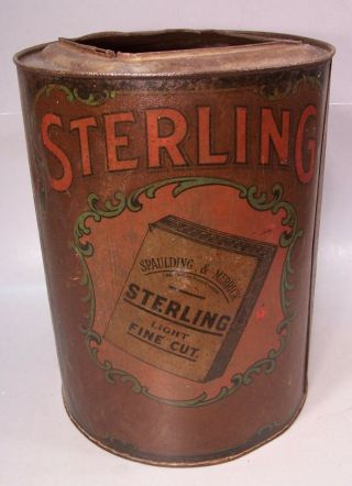 Early 1900s Antique Tobacco Tin St.  Louis Company Spaulding & Merrick