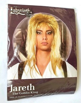 Rare Official Labyrinth Jareth Wig - David Bowie Goblin King Hair Jim Henson Toy