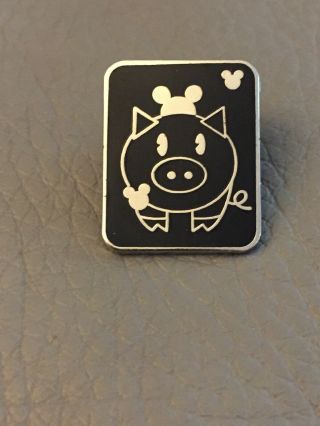 Wdw - Hidden Mickey Pin Series Iii Decals Pig With Mouse Ears - Disney Pin 64830