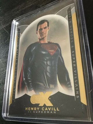 2019 Cryptozoic Czx Heroes Villains Dc Henry Cavill As Superman Promo Card P2