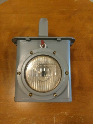 Vintage Delta Marine Ships Spotlight Lantern 5293 - L - 2 Gray Usa