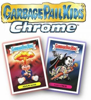 2013 Garbage Pail Kids Chrome Complete Set Of 110 Cards,  Wrapper