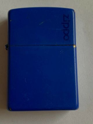 Vintage Zippo Bradford Lighter Usa Blue Matte