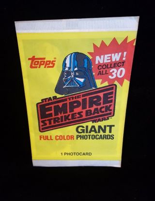 Topps Star Wars The Empire Strikes Back Giant Photocards In Package Vintage