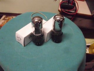 Closely Matched Pair Vintage Sylvania 6k6gt Pentode Vacuum Tubes,  Hickok