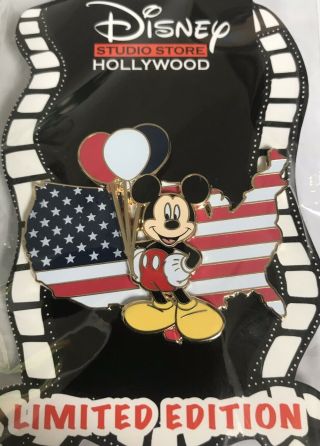 Disney Dsf Dssh Patriotic / July 4th Mickey Mouse Surprise Pin Le 150 Us State