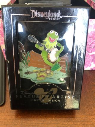 Swampy Serenade Kermit Limited Edition 750 Jumbo Pin With Artist Bio