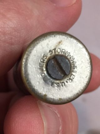 Vintage BOWERS Storm Master Tube Shaped Pocket Lighter 3
