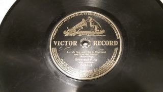 Rare - 1910 Victor 1 - Sided 78/eliz.  Brice&chas.  King