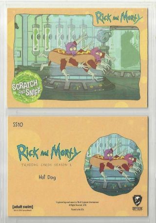 Sdcc 2018 Rick And Morty Scratch And Sniff " Chase Card " Ss10