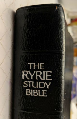 The Ryrie Study Bible KJV Leather bound,  1978 3