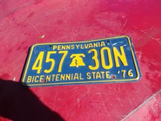 1976 76 Pennsylvania Pa License Plate Tag Rat Rod Car Truck Chevy Ford Dodge