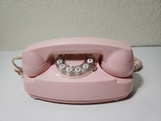 2004 Crosley Cr - 59 Pink Princess Phone Mock Rotary Push Button Vintage.