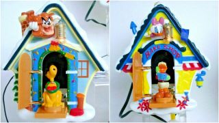 Mr Christmas Mickeys Clock Shop Disney 1993 COMPLETE Animated Light Music 3