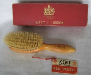 Vintage Kent Of London Real Bristle Hair Brush