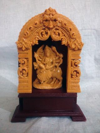 Hindu Goddess Durga Marble Statue 7 " Goddess Maha Kali Sculpture Figurine Gift