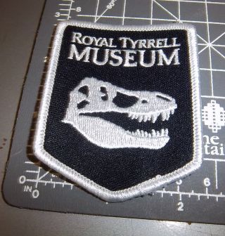 Royal Tyrrell Museum Drumheller Alberta Canada Embroidered Patch,  T - Rex Skull