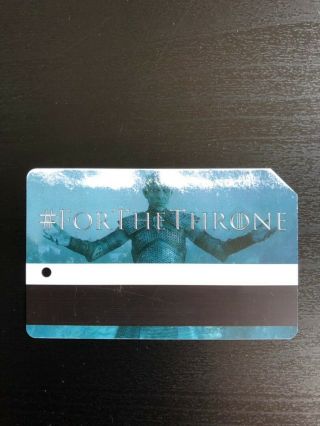 Game Of Thrones Season 7 Rare,  Limited Edition Nyc Mta Metrocard