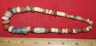 Small Strand Of Neolithic Stone Beads 7
