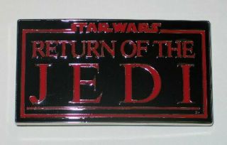 Star Wars Return Of The Jedi Metal Colored 3 - D Belt Buckle 2009