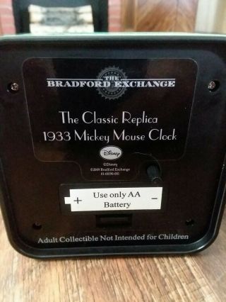 Bradford exchange mickey mouse clock 2
