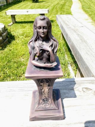 Pagan Triple Moon Goddess Statue 11.  5 Inches