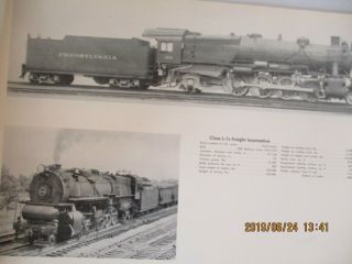 Vintage Album Locomotives Of The Pennsylvania Railroad,  Black&white Photos,  Aged