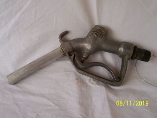 Vintage Ebw 402 Gas Pump Nozzle With Fitting