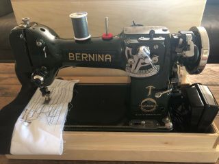 Bernina 117l Sewing Machine Zig Zag W - Wood Case Stunning - Perfectly