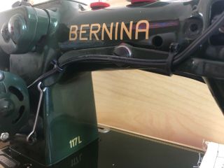 BERNINA 117L SEWING MACHINE ZIG ZAG W - Wood Case Stunning - Perfectly 3