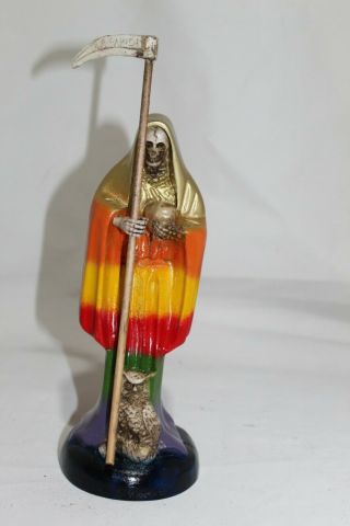 824 Statue Lady Santa Muerte 7 Colors 9 " Holy Death Santisima Preparada Poderes