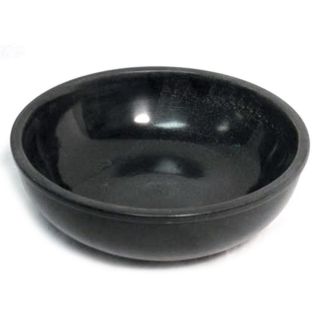 Black Stone Scrying Offering Bowl 6 " In Package Smudge Pot Or Incense Burner