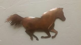 Mustang Horse Copper Patina Country Western Wall Art Running Wildlife Western