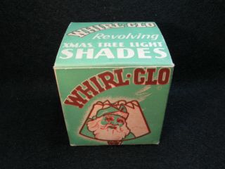 1936 Antique Whirl - Glo Revolving Christmas Tree Light Shades Box 2 Set Of 4