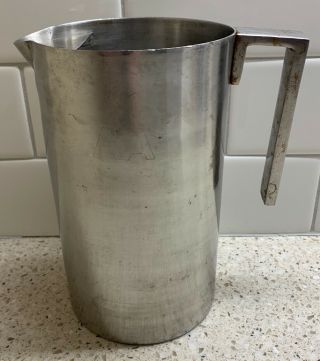 Vintage American Airlines Stainless Steel Pitcher With Ice Lip