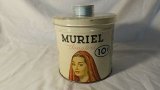 Vintage Muriel Senators Cigar Tobacco Tin Litho Can