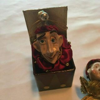 Mark Roberts Jester Christmas Ornaments Watch Jack In The Box Lantern 2