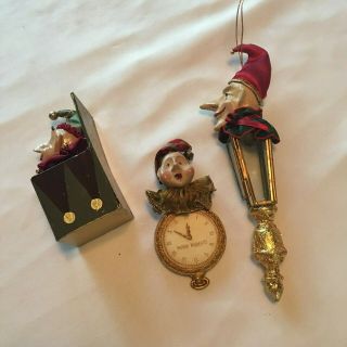 Mark Roberts Jester Christmas Ornaments Watch Jack In The Box Lantern 4