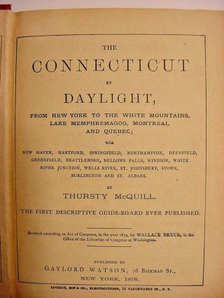 Connecticut by Daylight - Thursty McQuill - Connecticut River Railway - Book - 1876 2
