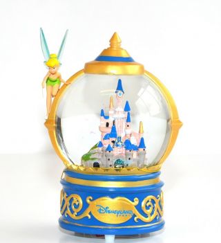Disney Tinker Bell Castle Musical Snow Globe,  Disneyland Paris N:3153