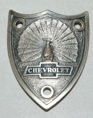 NOS CHEVROLET 1920 ' s - 1930 ' s Monogram Junior Radiator Motometer Cap Shield 2