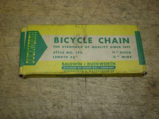 Duckworth Baldwin Prewar Nos 26 " Bicycle Chain Schwinn Shelby Elgin Colson &