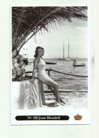 N489) Joan Blondell Empire (110) Photo Postcard Film Star Pin Up Glamour