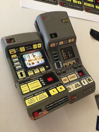 Star Trek Prop Tng Tricorder 1 Card Stick Transparent On Model 3 Set