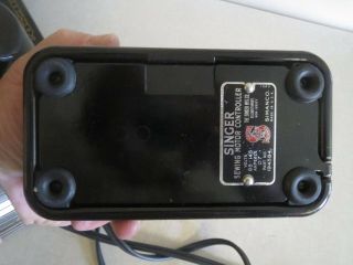 Black Singer 301A SHORT BED Slant Sewing Machine pedal carry case 12