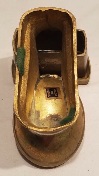 Vintage Solid Brass Toilet Ashtray,  Made in India 3