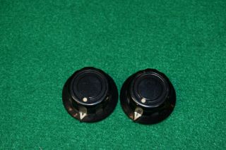Two Daka Ware Black Control Knobs P/n Knsp - 6