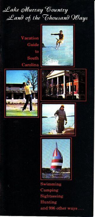 Lake Murray Country Vacation Guide To South Carolina Vintage Booklet Ads