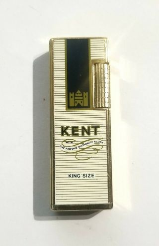 Vintage Kent Cigarette Lighter Advertising Korea Starlite