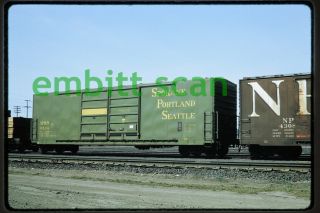 Slide,  Freight Sp&s Spokane Portland & Seattle Box Car 318131,  In 1972